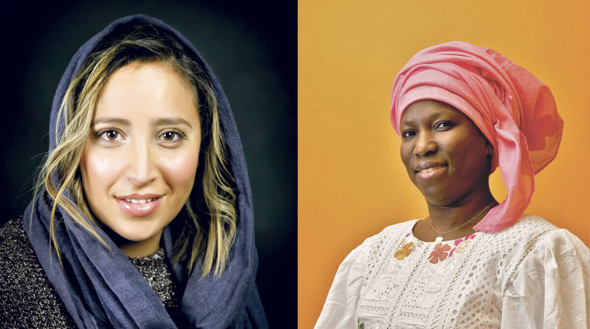 Hanane Dahman y Rama Diagne, dos de las mujeres cuyas fotos e historias pueden encontrarse en la exposición